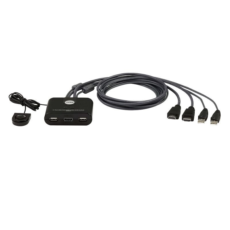 You Recently Viewed Aten CS22HF 2-Port USB FHD HDMI Cable KVM Switch Image