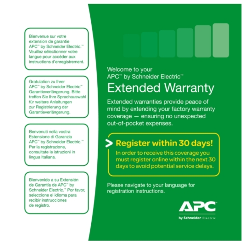 You Recently Viewed APC WEXTWAR1YR-SD-03 1 Year Extended Warranty for Easy UPS SMV Level 03 Image