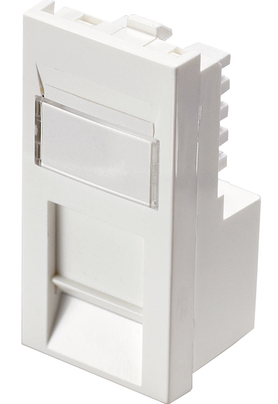 You Recently Viewed Excel Cat5e UTP Office Low Profile Euromod RJ45 Module White Image