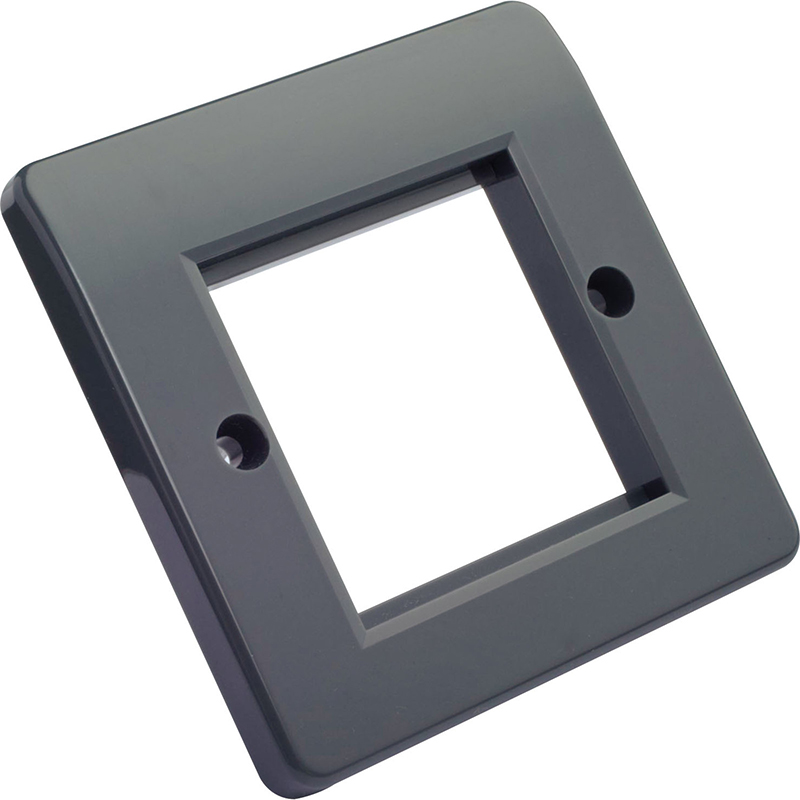 You Recently Viewed Excel Office Single Gang Faceplate w/2 Half Blanks - Grey Image