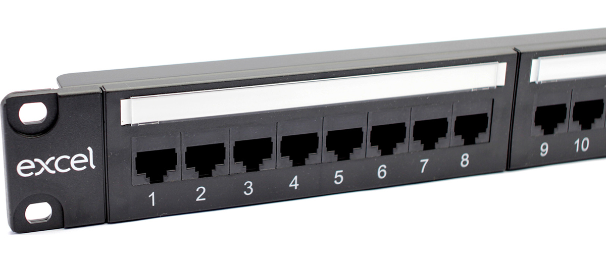 You Recently Viewed Excel Plus Cat6 Unscreened Patch Panel - 24-port, 1U - Black Image