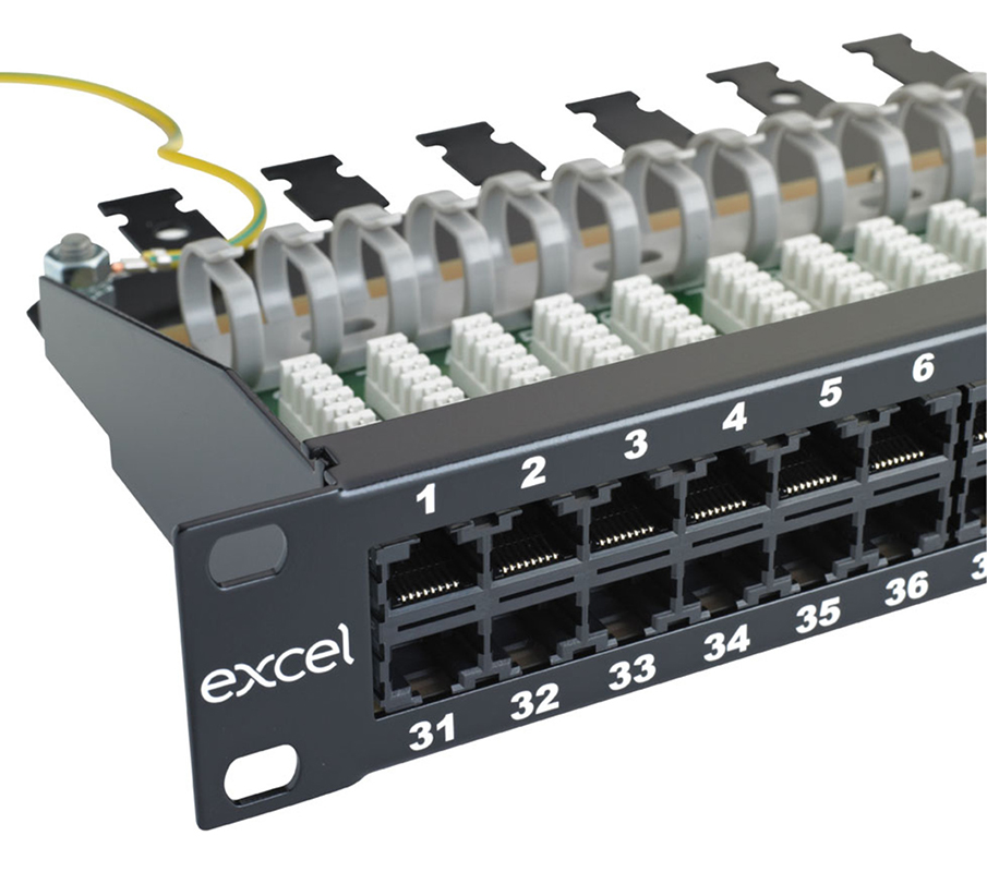 You Recently Viewed Excel Voice RJ45 Patch Panel - 60-port, 2-pair, 1U - Black Image