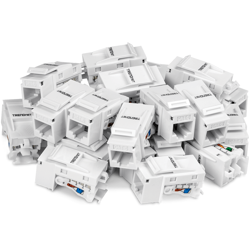 You Recently Viewed TRENDnet TC-K25C6 Cat6 Keystone Jack - 25-Pack Image