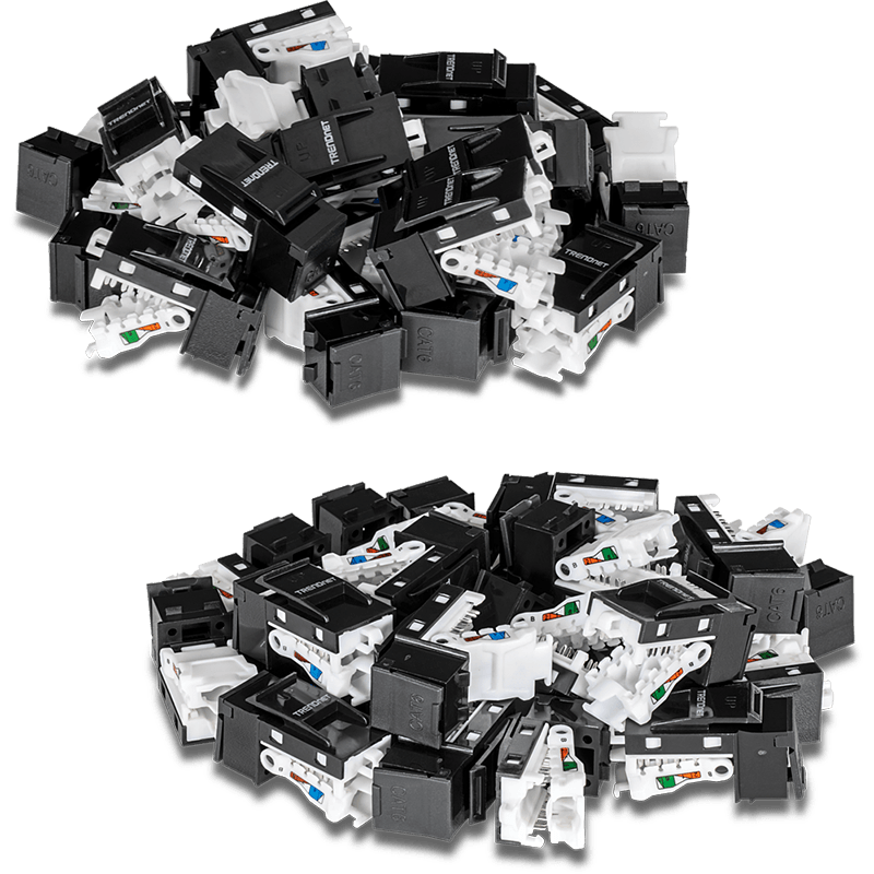 You Recently Viewed TRENDnet TC-K50C6BK Cat6 Keystone Jack, Black- 50-Pack Image
