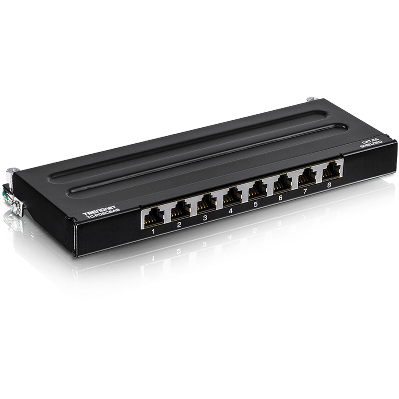 You Recently Viewed TRENDnet TC-P08C6AS 8-Port Cat6A Shielded Wall Mount Patch Panel Image