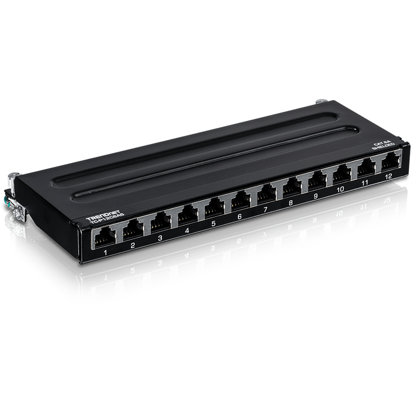 You Recently Viewed TRENDnet TC-P12C6AS 12-Port Cat6A Shielded Wall Mount Patch Panel Image