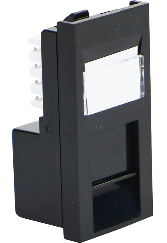 You Recently Viewed Excel Cat5e (UTP) Unscreened Low Profile Euromod RJ45 Module - Black Image