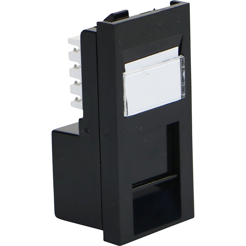 You Recently Viewed Excel Cat6 UTP RJ45 Low Profile Shuttered Module - Black Image