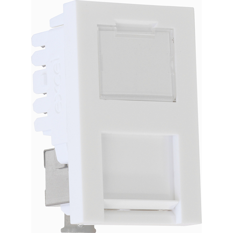 You Recently Viewed Excel CAT6a Screened Module 6C 25x38.5mm PK12 Image