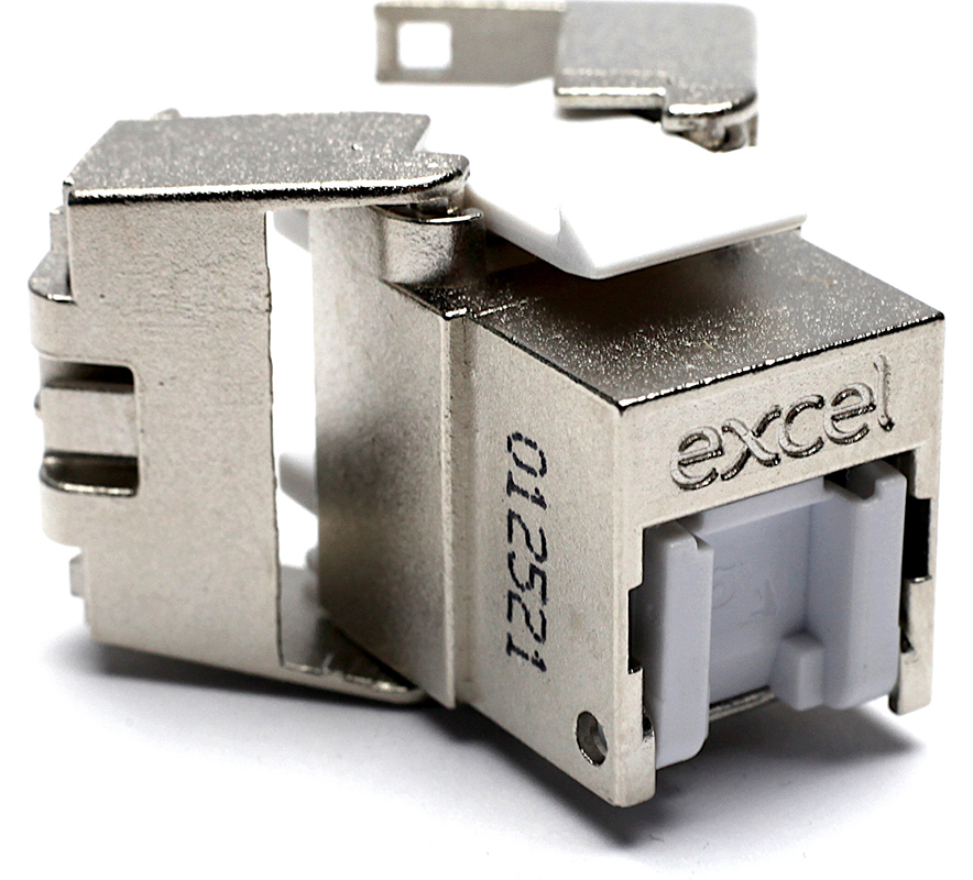 You Recently Viewed Excel C6a Low Profile Shuttered Screened Keystone Jack PK24 Image