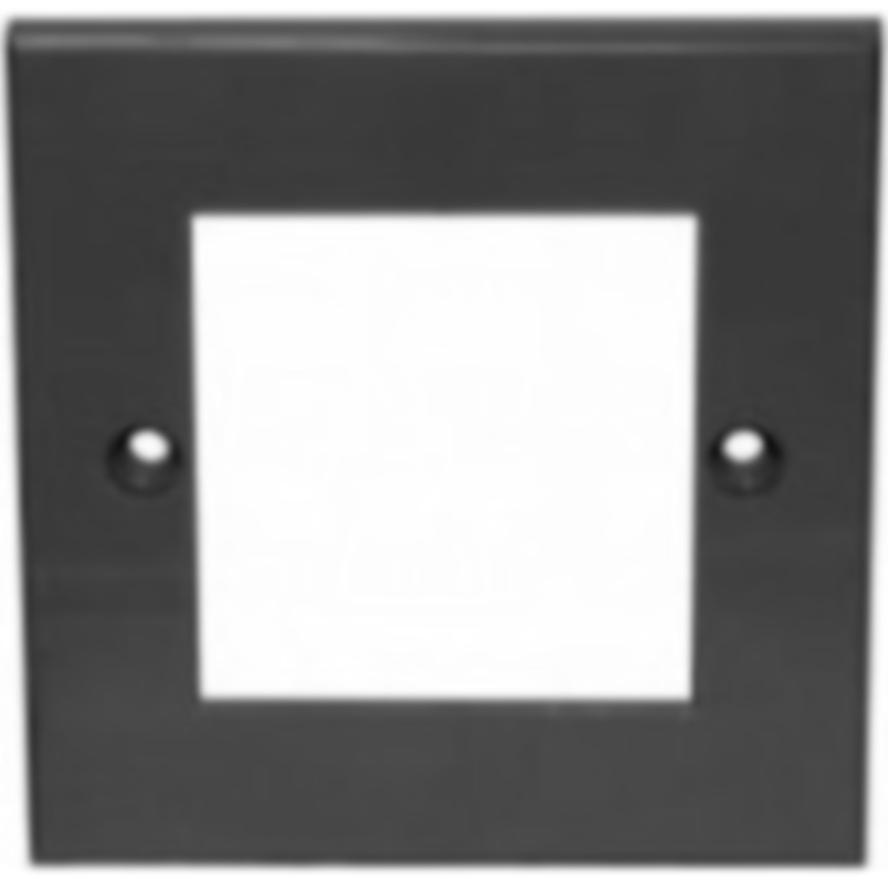 You Recently Viewed Excel Black Single Gang Flat Plate without Blanks Image