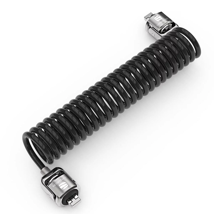 You Recently Viewed Compulocks CL02H Dual Head Coiled Cable Keyed Lock - Security cable lock Image