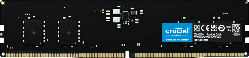 You Recently Viewed Crucial CT8G48C40U5 Memory module 8 GB 1 x 8 GB DDR5 4800 MHz ECC Image