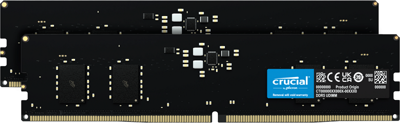 You Recently Viewed Crucial CT2K8G48C40U5 Memory module 16 GB 2 x 8 GB DDR5 4800 MHz Image