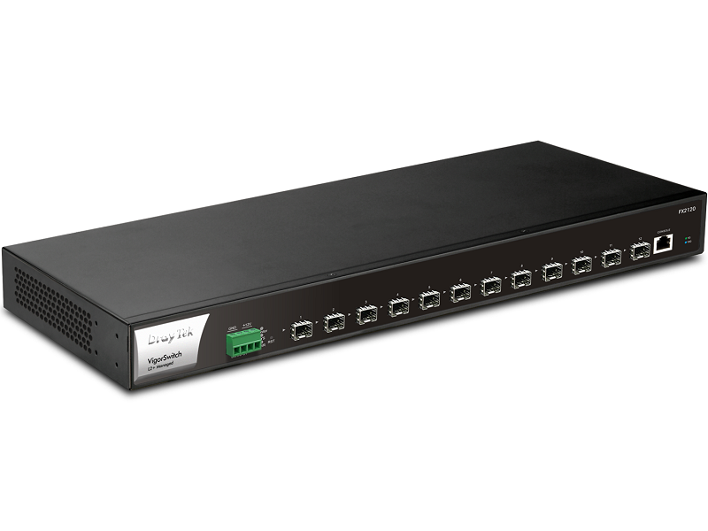 You Recently Viewed DrayTek VigorSwitch FX2120 12 port 10Gbps SFP+ Switch Image