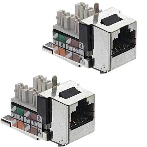 You Recently Viewed Fluke Networks DSX-PCTAC6AKS Set of two Shielded Cat 6A Replacement Patch Cord Jacks Image