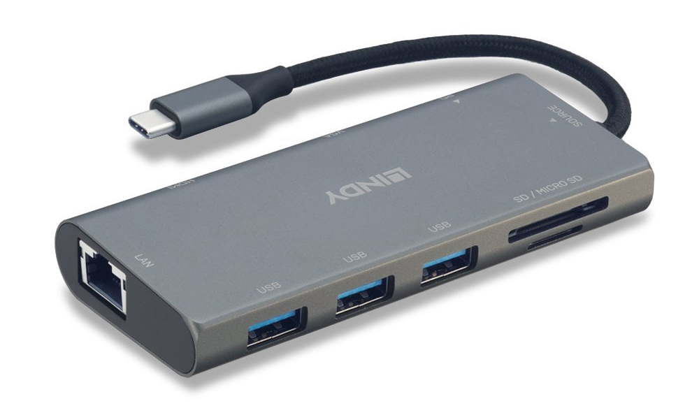 You Recently Viewed Lindy 43278 DST-Mini Plus, USB-C Laptop Mini Docking Station with 4K HDMI Image