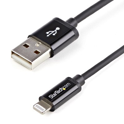 You Recently Viewed StarTech USBLT1MB 1m USB to Lightning Cable Black Image