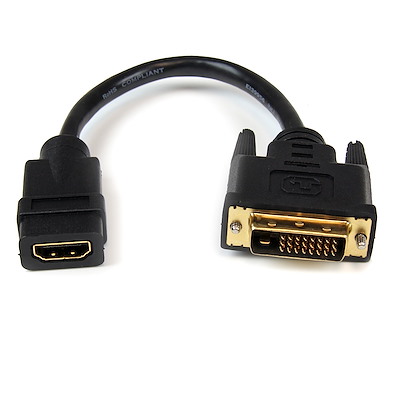 You Recently Viewed StarTech HDDVIFM8IN 8in Female HDMI to Male DVI-D Video Cable Adapter Image