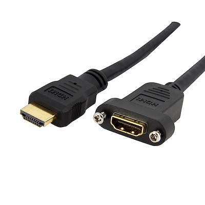 You Recently Viewed StarTech HDMIPNLFM3 3 ft High Speed HDMI Cable for Panel Mount - F/M Image