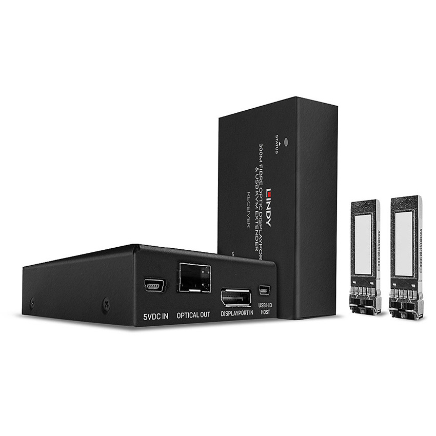 You Recently Viewed Lindy 39376 300m Fibre Optic DisplayPort 1.2 & USB KVM Extender Image
