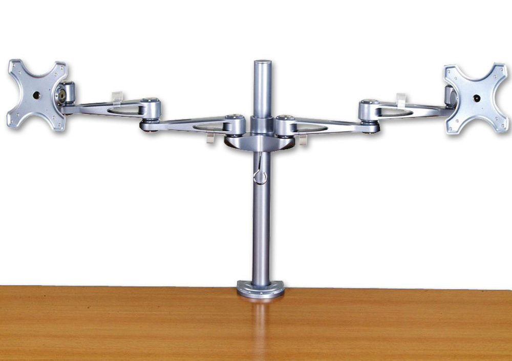 You Recently Viewed Lindy 40697 Dual Adjustable LCD Arms, Silver Image