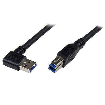 You Recently Viewed StarTech USB3SAB1MRA 1m USB 3.0 Cable - Right Angle A to B - M/M Black Image