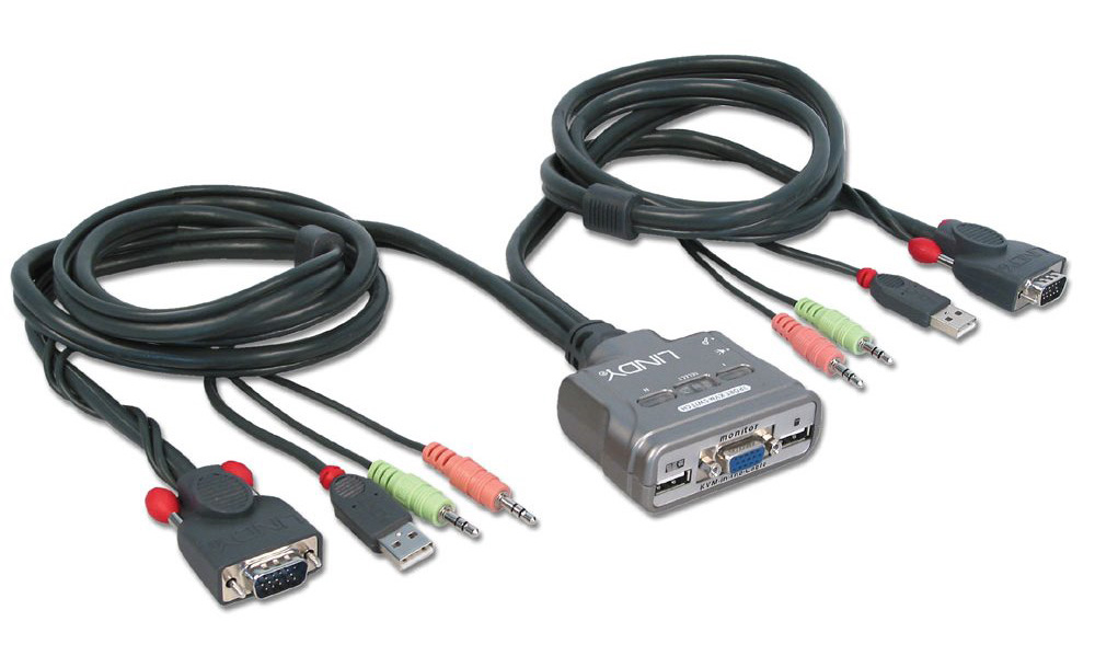 You Recently Viewed Lindy 32797 2 Port KVM Switch Compact USB Audio Image