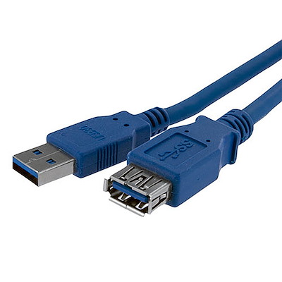 You Recently Viewed StarTech USB3SEXT1M 1m SuperSpeed USB 3.0 Extension Cable - M/F Blue Image