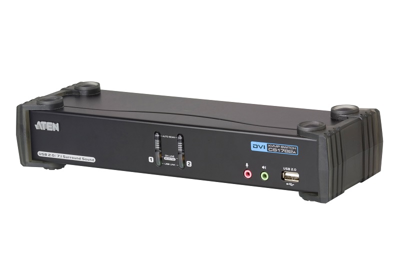 You Recently Viewed Aten 2 Port USB DVI Dual Link CH7.1 Audio KVMP Switch Image
