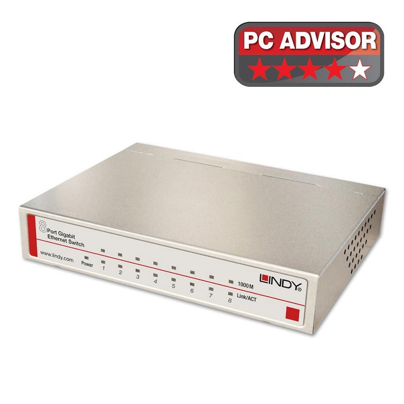 You Recently Viewed Lindy 25045 8 Port Gigabit Ethernet Desktop Switch Image