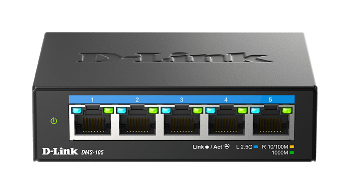 You Recently Viewed D-Link DMS-105 5-Port 2.5G Multi-Gigabit Unmanaged Desktop Switch Image