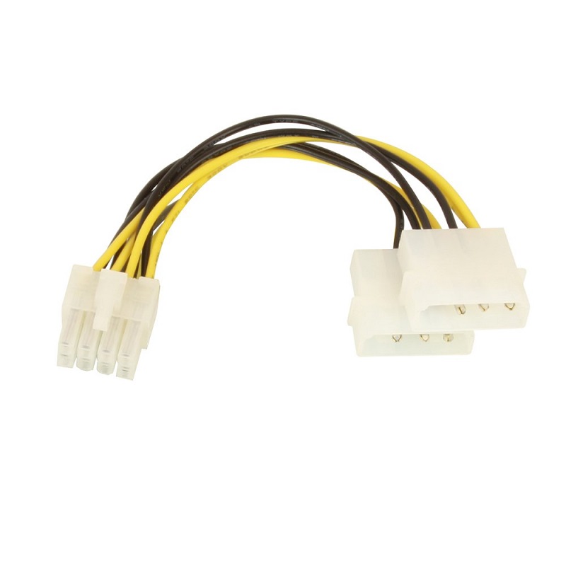 You Recently Viewed Lindy 33862 0.15m 2xLP4 Power to 8 Pin ATX Adapter Cable Image