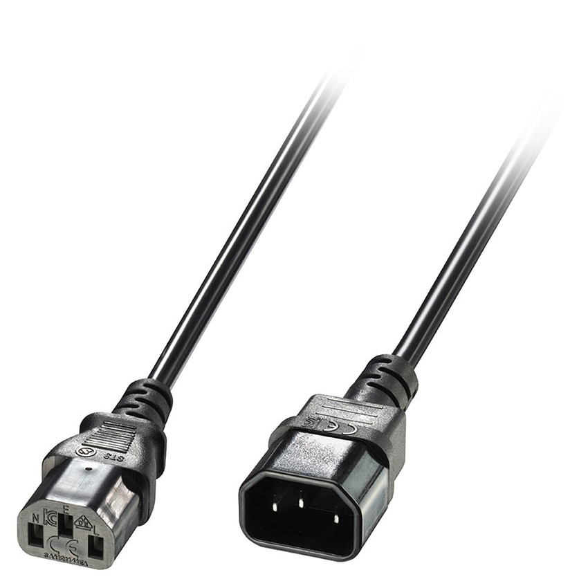 You Recently Viewed Lindy 30321 1m IEC Extension Cable, Black Image