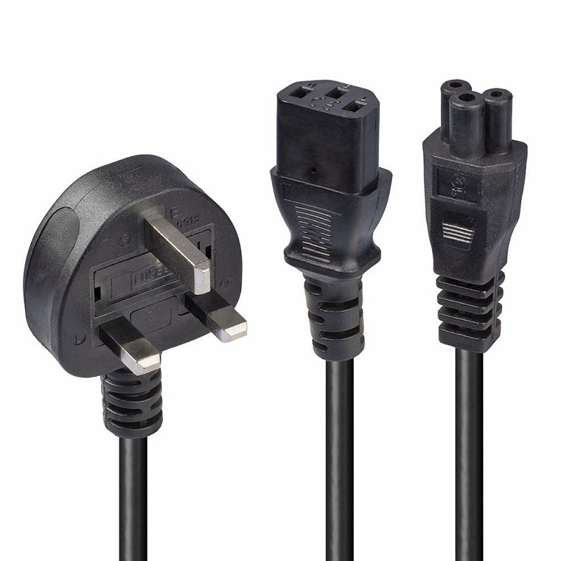 You Recently Viewed Lindy 30374 2.5m UK Plug -IEC C13, IEC C5 Splitter Ext Cable Image