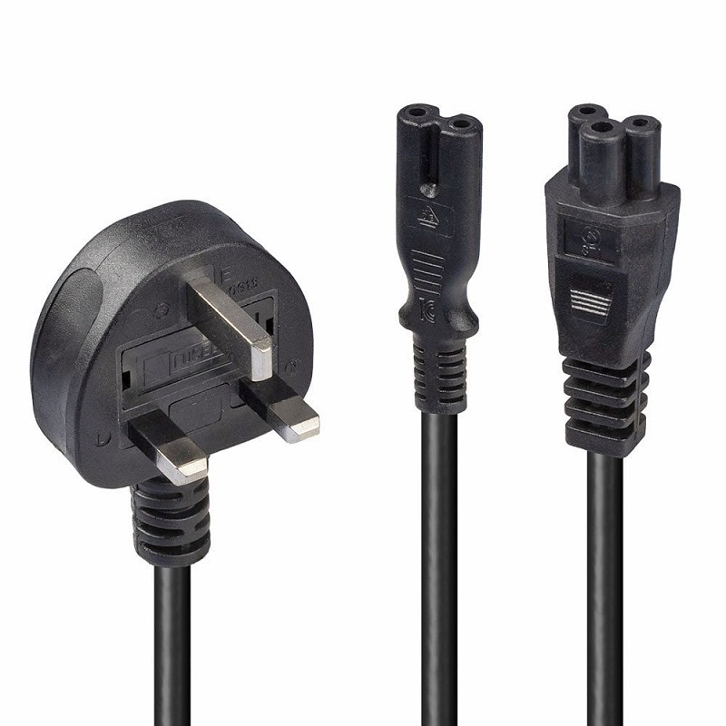 You Recently Viewed Lindy 30427 2.5m UK Plug - IEC C5, IEC C7 Splitter Ext Cable Image