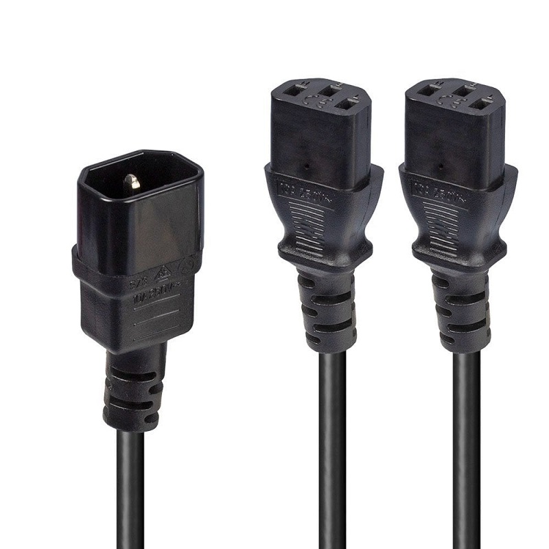 You Recently Viewed Lindy 30039 2m IEC Splitter Cable IEC C14 to 2 x IEC C13 Image