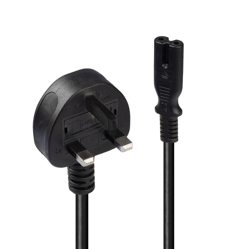 You Recently Viewed Lindy 30444 2m UK 3 Pin Plug To IEC C7 Mains Power Cable Image