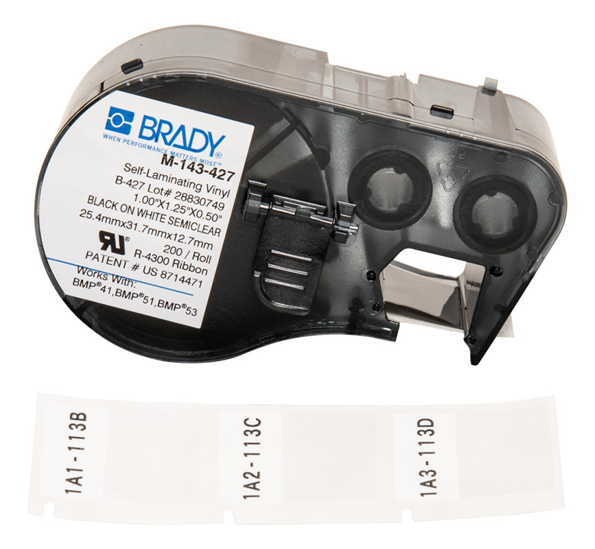 You Recently Viewed Brady B-427 Self-laminating Vinyl Wire and Cable Labels - BMP41, BMP51, BMP53 Image