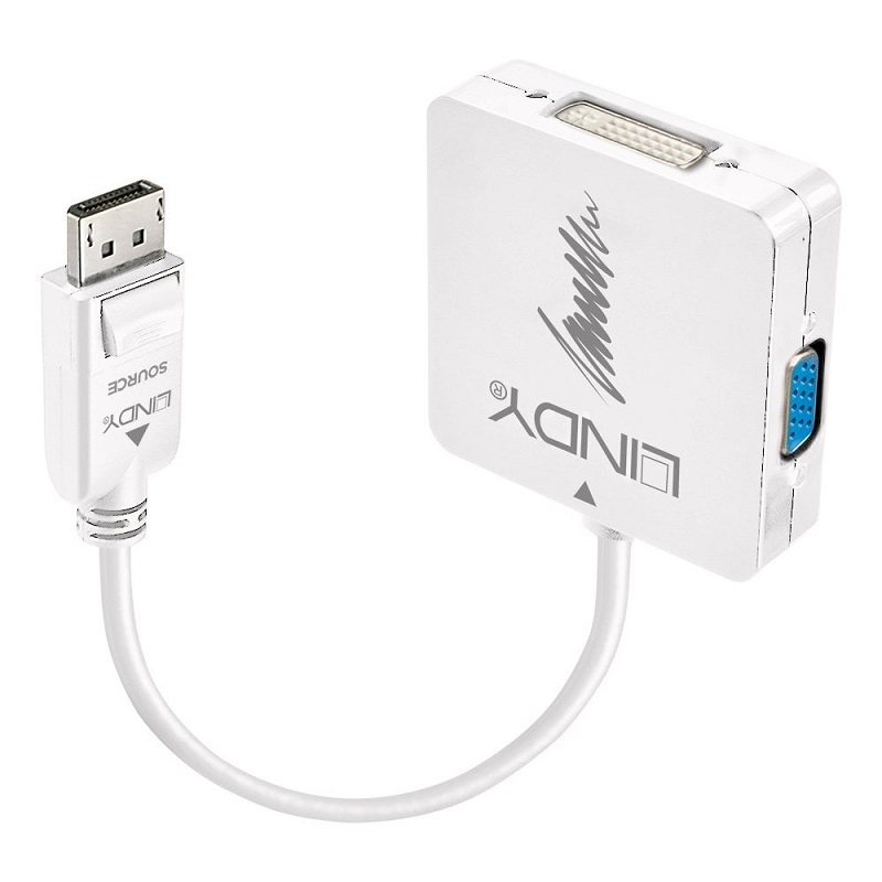 You Recently Viewed Lindy 41028 DisplayPort 1.2 to HDMI 1.4, DVI & VGA Converter Image
