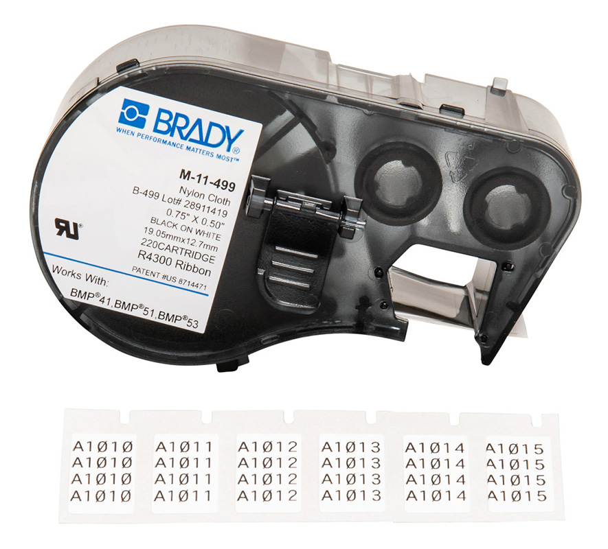 You Recently Viewed Brady B-499 Nylon Cloth Panel Component and Wire Labels Image