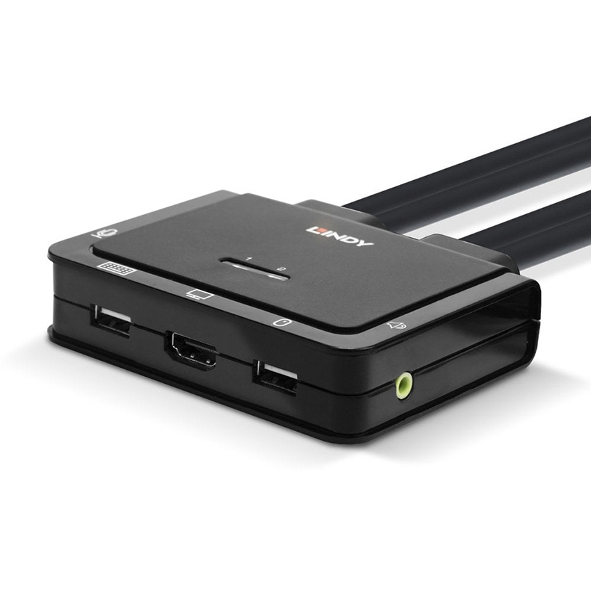 You Recently Viewed Lindy 42347 2 Port HDMI 18G. USB Type C KVM Switch Image