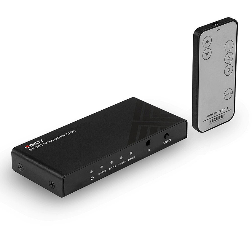 You Recently Viewed Lindy 38232 3 Port HDMI 18G Switch Image