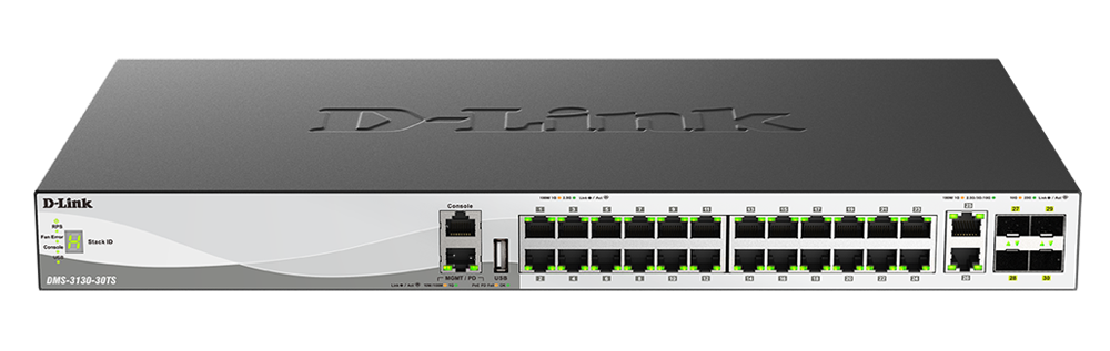 You Recently Viewed D-Link DMS-3130-30TS 30-Port Layer 3 Stackable Multi-Gigabit Managed Switch Image