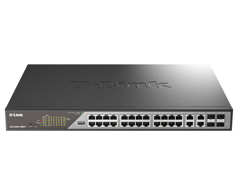 You Recently Viewed D-Link DSS-200G-28MPP/B 28-Port Gigabit Ethernet PoE++ Surveillance Switch Image