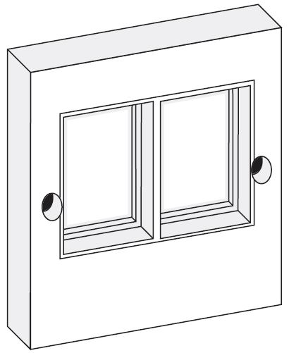 You Recently Viewed Molex Single Gang Wallplate, Double Aperture 86mm x 86mm Aperture Image