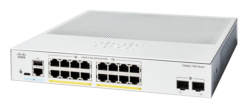 You Recently Viewed Cisco C1300-16FP-2G 16 Port Gigabit + 2x SFP L3 Supported Managed Switch Image