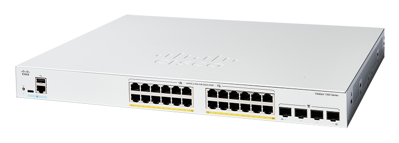 You Recently Viewed Cisco C1300-24FP-4G 24 Port Gigabit + 4x SFP L3 Supported Managed Switch Image