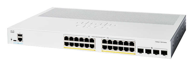 You Recently Viewed Cisco C1300-24P-4X 24 Port Gigabit + 4x SFP+ L3 Supported Managed Switch Image