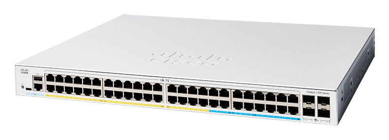 You Recently Viewed Cisco C1300-48T-4X 48 Port Gigabit + 4x SFP+  L3 Supported Managed Switch Image